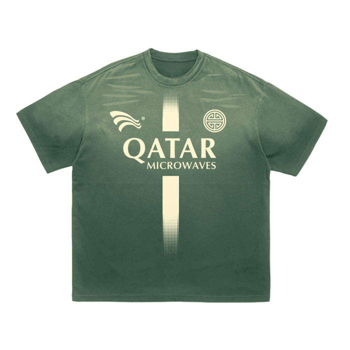 Qatar Microwaves Tee Green